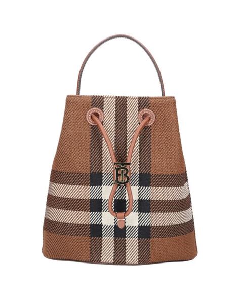 burberry canvas and leather bucket bag|burberry small tb bucket bag.